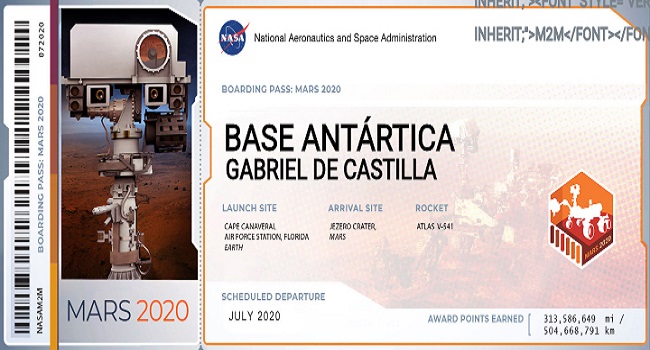 El nombre de la base antártica española ‘Gabriel de Castilla’, pasaje para Marte