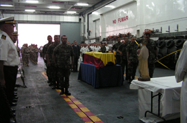 Funeral por el sargento primero Justo Picallo Martínez
