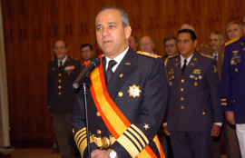 Ministro de Defensa de la Repúbica Dominicana,  almirante Sigfrido A. Pared Pérez