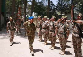 Acto de relevo del equipo de reconstrucción provincial español en Afganistán