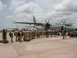 C 295 que opera en el Chad