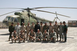 Helicópteros Mi-17 del 207 Cuerpo Aéreo del Ejército Afgano