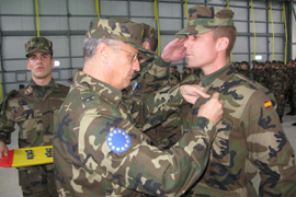 El contingente español desplegado en Bosnia y Herzegovina ha sido condecorado con la Medalla de la operación Althea