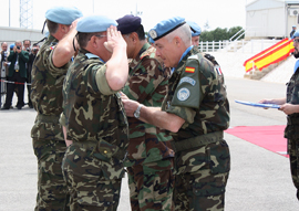 Asarta entrega las Medallas de la ONU al contingente español en Líbano
