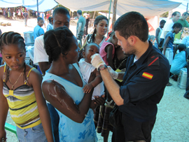 El buque “Castilla” finaliza la campaña de vacunación en Petit Goave