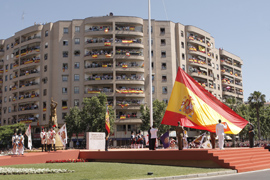 Homenaje a la bandera y a los que dieron su vida por España. Dia de las FAS