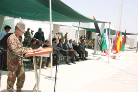 Transferencia de autoridad en la base de apoyo avanzado de Herat
