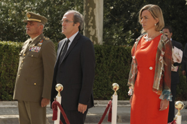 La ministra de Defensa, Carme Chacón, inaugura el nuevo curso en la Academia General Militar de Zaragoza