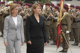 Visita oficial de la ministra de Defensa de Noruega, Grete Faremo