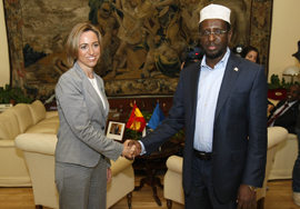 Reunión con el Presidente de Somalia