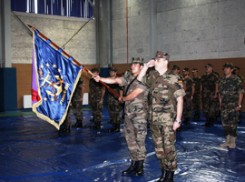 El contingente en Bosnia-Herzegovina, condecorado con la medalla UE