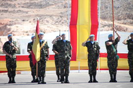 El contingente español en Líbano celebra el Día de la Fiesta Nacional