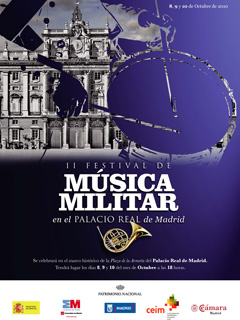 Cartel del II Festival de Música Militar en el Palacio Real de Madrid