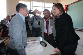 Visita de la ministra de Defensa, Carme Chacón, a las tropas destacadas en el Líbano