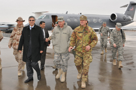 Llegada del general Petraeus a la FSB de Herat