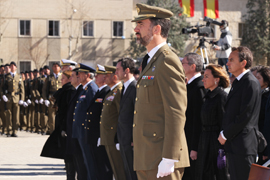 El Principe Felipe preside el funeral en Hoyo de Manzanares