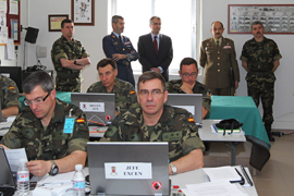 El JEMAD asiste a la integración de las unidades que irán al Líbano