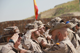 El contingente español destacado en la provincia de Badghis condecorado con la medalla de la OTAN