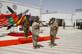 Ceremonia de transferencia de autoridad en la Base Española de Herat