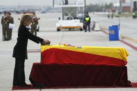 Regreso a España de los restos mortales del sargento fallecido en Afganistán