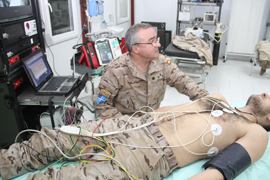 Militares españoles emplean la telemedicina en Afganistán