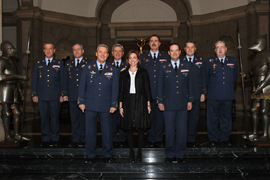 Carme Chacón preside el Consejo Superior del Ejército del Aire