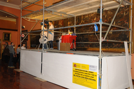 El Museo Naval restaura un lienzo de la batalla de Lepanto