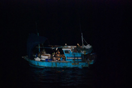 Liberado por el patrullero 'Infanta Elena' un buque pesquero de Sri Lanka