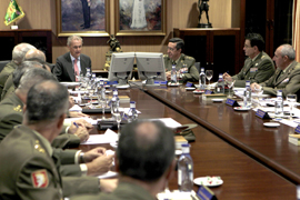 El ministro de Defensa, Pedro Morenés, ha presidido en el Museo del Ejército de Toledo la reunión del Consejo Superior del Ejército