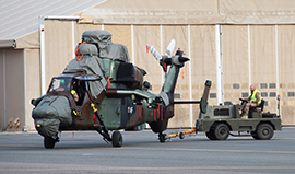 Llegada de los helicópteros ´Tigre`a Afganistán