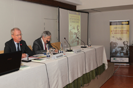El ministro de Defensa, Pedro Morenés, participa en el XXV Seminario Internacional de Seguridad y Defensa que la Asociación de Periodistas Europeos organiza en el Parador de Toledo