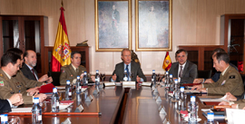 El Ministro de Defensa, Pedro Morenés, preside la reunión del Real Patronato del Museo del Ejército, en Toledo.