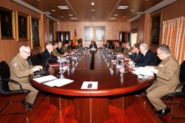 El Ministro de Defensa, Pedro Morenés, preside la reunión del Real Patronato del Museo del Ejército, en Toledo.