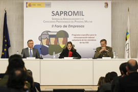 La subsecretaria de Defensa, Irene Domínguez-Alcahud, inaugura el II Foro de Empresas en la Universidad San Pablo CEU de Madrid