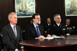El presidente Rajoy felicita la Navidad a las unidades en el exterior