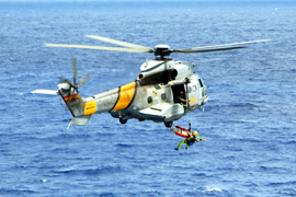 Continúa la operación de rescate del helicóptero del SAR