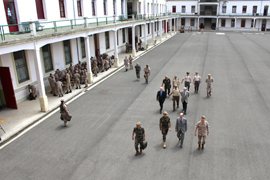 El SEDEF visita el acuartelamiento de Loyola en San Sebastián