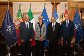Reunión de los ministros de Defensa de España, Francia, Italia y Portugal