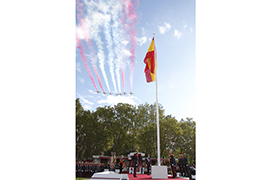 Acto de homenaje a quienes dieron su vida por España, en la plaza de Neptuno