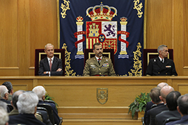 S.M. El Rey Felipe VI ha clausurado esta mañana, en el CESEDEN, el acto central que pone punto final a la celebración del 50 aniversario de la creación del centro.