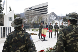 Homenaje a los militares españoles fallecidos en Bosnia