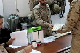 Militares españoles ejercen su derecho al voto desde las misiones en el exterior