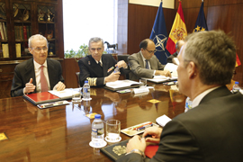 Reunión de las delegaciones de la OTAN y de España