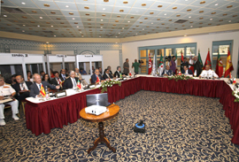 Los ministros de Defensa de la Iniciativa 5+5 reunidos en Túnez.