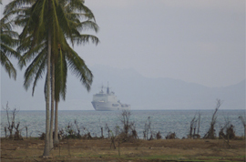 El buque 'Galicia' en Indonesia