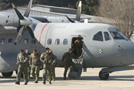 Llegada de los aviones CN-235 a la Base Aérea de Getafe