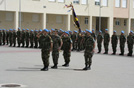 Ceremonia de disolución de la Fuerza de Infantería de Marina Expedicionaria en Haití I en el Tercio de Armada (Cádiz)