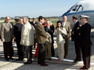 Miembros del Senado se trasladan a la Base Naval de Rota para visitar el partaaviones 'Principe de Asturias'