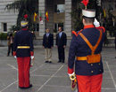 Los ministros de Defensa de España y Portugal reciben honores en el Ministerio de Defensa