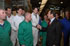 José Bono, Ministro de Defensa saluda a los trabajadores de UROVESA en la factoría de Santiago de Composatela
